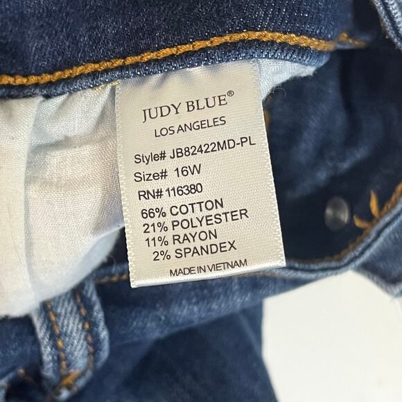 Judy Blue Women’s Skinny Jeans Size 16 Medium Wash Stretch Denim - Picture 6 of 7